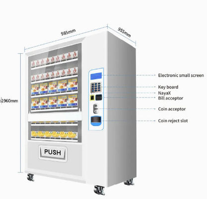 Siêu thị Máy bán lẻ tự động cho nước ép táo Thực phẩm bánh mì