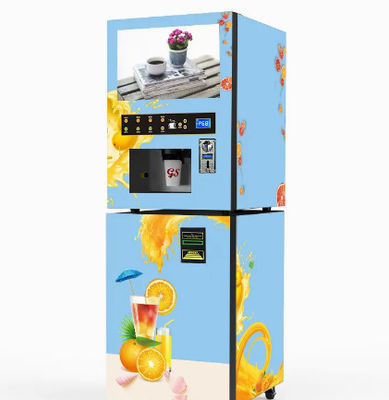 Thực phẩm tự phục vụ Máy bán nước cam tự động Thanh toán bằng tiền xu với hệ thống làm mát