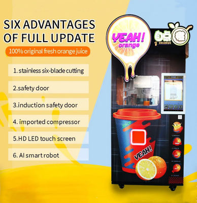 Máy bán nước trái cây tươi đông lạnh Máy bán táo cam tự động