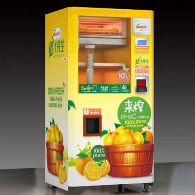 Máy bán nước cam tươi 350ml Thanh toán bằng tiền xu thương mại bằng thẻ tín dụng