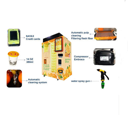 Máy vắt nước cam tự động bằng kim loại Hệ thống Android