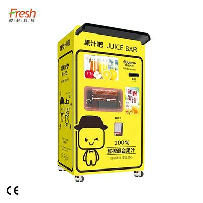 Máy bán nước trái cây tự động trung bình với hệ thống thanh toán chấp nhận tiền xu và hóa đơn