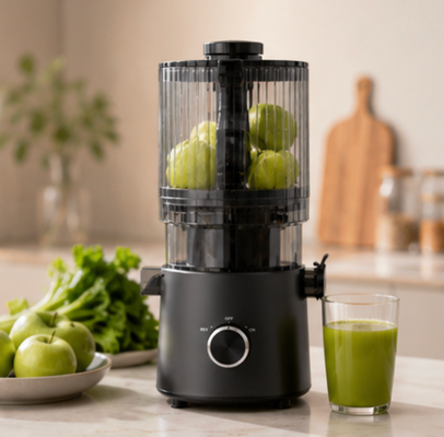 Máy ép chậm Fresh Smart HJ303 siêu rộng – Vì tình yêu với nước ép tươi với ống tiếp liệu 155mm, phễu chứa 2400ml, ép lạnh 200W & tự làm sạch