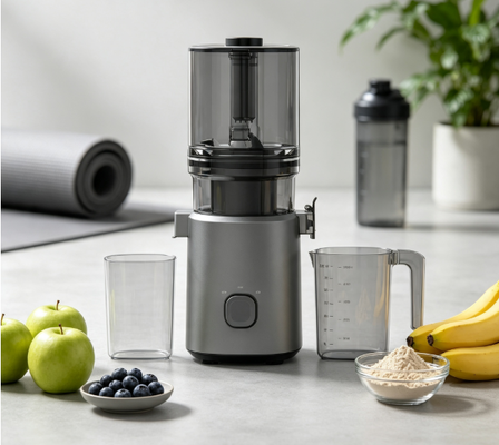 Máy ép chậm Fresh Smart HJ303 siêu rộng – Máy ép có thể xử lý cả quả dứa (và cả gia đình bạn) với ống tiếp liệu 155mm, phễu 2400ml, ép lạnh 200W & tự làm sạch