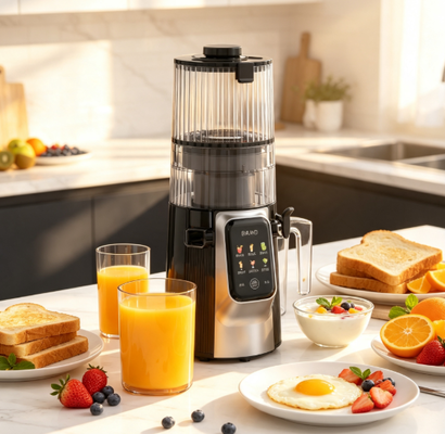 Máy ép chậm đa năng Fresh Smart HJ102D – Người bạn đồng hành tối ưu cho sức khỏe với 6 chế độ, ống tiếp nguyên liệu rộng 135mm, ép lạnh 200W & tự làm sạch