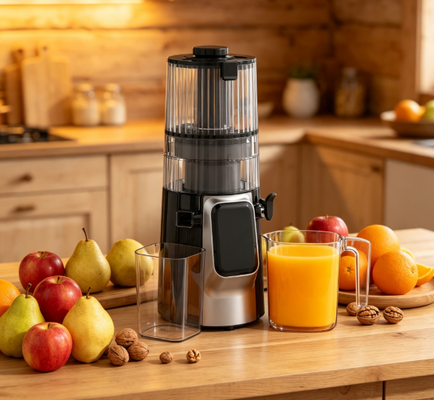 Máy ép chậm đa năng HJ102D Fresh Smart – 6 Chế độ ép nước trái cây, sinh tố, sorbet & sữa hạt, ống tiếp nguyên liệu rộng 135mm, ép lạnh công suất 200W & tự làm sạch