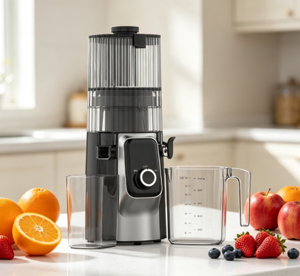 Fresh Smart HJ102C Slow Chewing Juicer  The Juicer That Helps You Start Fresh Every Morning with 3 Adjustable Speeds, 135mm Wide Chute, 200W Cold Press & Self-Cleaning - Máy ép nhai chậm Fresh Smart HJ102C The Juicer That Helps You Start Fresh Every Morning với 3 tốc độ điều chỉnh, 135mm Wide Chute, 200W Cold Press & Self-Cleaning