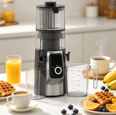 Máy ép chậm thông minh Fresh HJ102C – Máy ép biến sự tươi ngon thành thói quen với 3 tốc độ điều chỉnh, ống tiếp nhiên liệu rộng 135mm, ép lạnh 200W & tự làm sạch