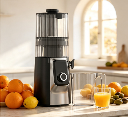 Máy ép chậm Fresh Smart HJ102C – Máy ép giúp việc làm thực phẩm tươi ngon trở nên dễ dàng với 3 tốc độ điều chỉnh, ống tiếp nguyên liệu rộng 135mm, ép lạnh 200W & tự làm sạch