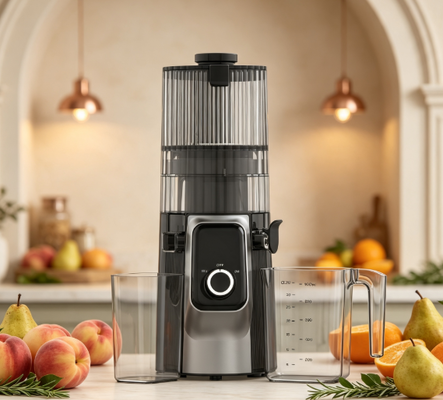 Smart HJ102C mới Máy ép nhai chậm Máy ép mang thị trường nông dân đến nhà bếp của bạn với 3 tốc độ điều chỉnh, chuối rộng 135mm, máy ép lạnh 200W và tự làm sạch