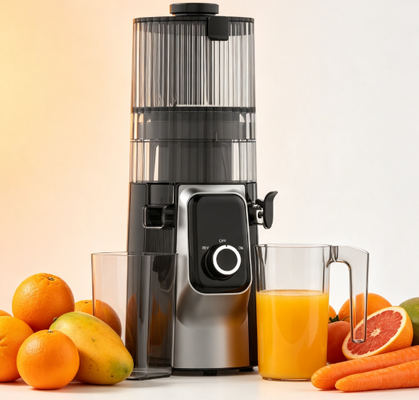Smart HJ102C Máy ép nhai chậm mới ️ Máy ép làm cho mọi ly hoàn hảo với 3 tốc độ điều chỉnh, chuông rộng 135mm, máy ép lạnh 200W và tự làm sạch