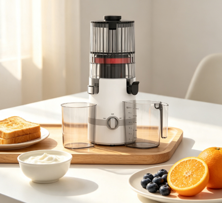 Máy ép chậm Fresh Smart HJ102B – Nơi nước ép tươi ngon gặp gỡ niềm vui gia đình với ống tiếp liệu 135mm, ép lạnh 200W, tự làm sạch & khóa an toàn cho gia đình