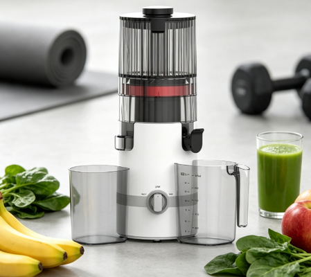 Fresh Smart HJ102B Slow Chewing Juicer ️ Cách thông minh hơn, an toàn hơn để lấy nước ép tươi với Chute 135mm, Press lạnh 200W, tự làm sạch & thiết kế khóa gia đình