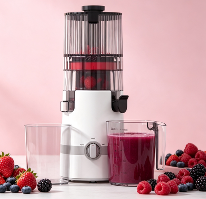 Máy ép chậm thông minh Fresh HJ102B – Lựa chọn lành mạnh cho gia đình bạn với ống tiếp nhiên liệu 135mm, ép nguội 200W, tự làm sạch & hệ thống khóa an toàn