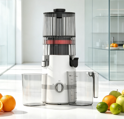 Máy ép chậm Fresh Smart HJ102B – Liều lượng tươi ngon hàng ngày cho gia đình bạn với ống tiếp liệu 135mm, ép lạnh 200W, tự làm sạch & hệ thống khóa an toàn