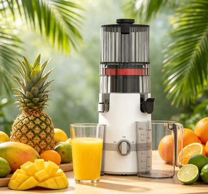 Máy ép chậm thông minh Fresh HJ102B – Nơi sức khỏe bắt đầu với nước ép tươi với ống tiếp liệu 135mm, ép lạnh 200W, tự làm sạch & khóa an toàn cho gia đình