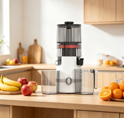 Máy ép chậm thông minh HJ102B - Nước ép tươi ngon, Khởi đầu tươi mới, Sức khỏe gia đình trọn vẹn với ống tiếp nguyên liệu 135mm, Ép lạnh 200W, Tự làm sạch & Khóa an toàn