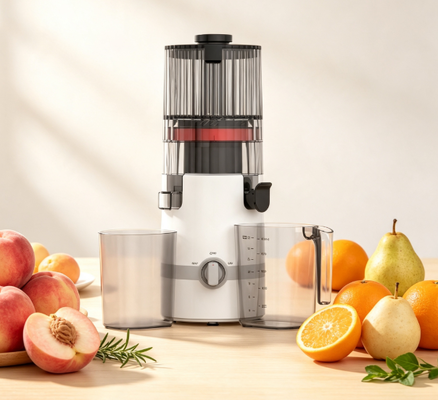 Fresh Smart HJ102B Slow Chewing Juicer    Các thiết yếu hàng ngày cho nước trái cây tươi, lành mạnh với 135mm Chute, 200W Cold Press, tự làm sạch và khóa an toàn