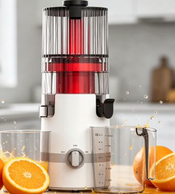 Máy ép nhai chậm Smart HJ102B mới ️ Sự lựa chọn của gia đình thông minh với chuông 135mm, nén lạnh 200W, tự làm sạch & khóa an toàn tiên tiến cho sức khỏe hàng ngày