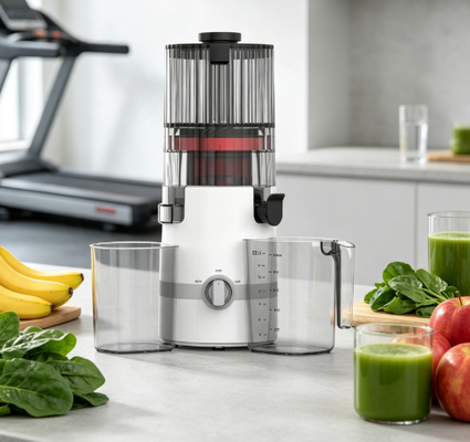 Máy ép nhai chậm Smart HJ102B mới ️ Phiên bản được phụ huynh chấp thuận với công nghệ khóa thông minh, chuông rộng 135mm, động cơ nén lạnh 200W & Tự làm sạch cho việc nhai nước trái cây gia đình không lo lắng