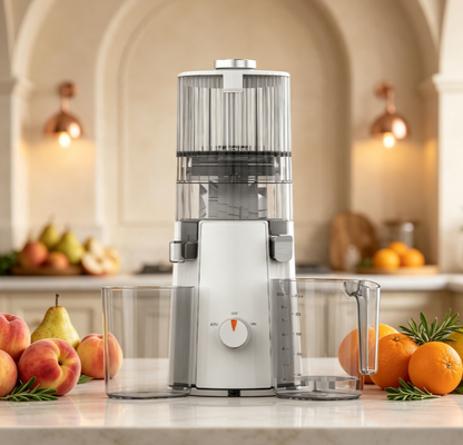 Fresh Smart HJ102A Slow Chewing Juicer  ️ Tươi mới từ nông trại đến bàn ăn trong mỗi ly, Press lạnh 55 rpm với 135mm toàn trái cây chute, tự làm sạch & chiết xuất năng suất cao