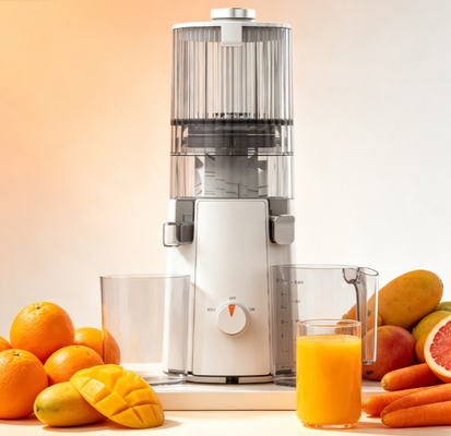 Máy ép nhai chậm mới Smart HJ102A Quản lý trọng lượng Máy hút nước có hàm lượng calo thấp 200W với ống dẫn 135mm rộng, Công nghệ in lạnh 55 RPM cho dinh dưỡng tự nhiên, dinh dưỡng không có tội