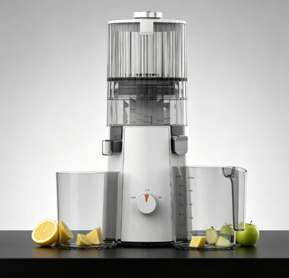Máy ép chậm Fresh Smart HJ102A Phong cách sống Du lịch & Di động – Máy ép di động nhẹ 200W với ống tiếp liệu rộng 135mm, Tương thích toàn cầu hai điện áp cho Dinh dưỡng lành mạnh khi di chuyển