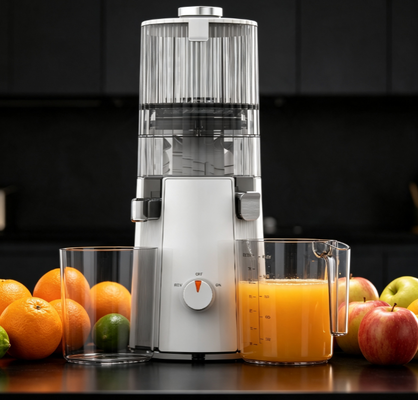 Máy ép chậm Fresh Smart HJ102A Cao cấp Sẵn SÀNG LÀM QUÀ TẶNG – Ống tiếp nhiên liệu rộng 135mm, Công nghệ ép lạnh 55 RPM, Không chứa BPA với Bao bì Sang trọng & Sách công thức, Quà tặng sức khỏe hoàn hảo cho Gia đình & Bạn bè