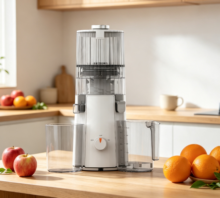 Máy ép lạnh Smart HJ102A gia đình mới   55 RPM Máy hút nhai chậm với chuối ăn rộng 135mm, không chứa BPA và các bộ phận an toàn cho máy rửa chén cho dinh dưỡng gia đình hàng ngày