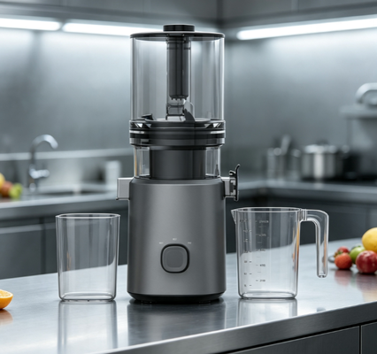 Smart HJ303 mới, máy ép nhai chậm với nguồn cung cấp rộng 155mm Chute, 2400ml Hopper, động cơ 200W