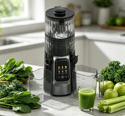 135mm rộng miệng đa chế độ Juicer HJ102D, Không có bộ lọc dễ dàng rửa máy hút nước