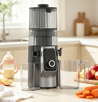 Máy ép chậm HJ102C để bàn, ép nguyên quả, hoạt động êm ái